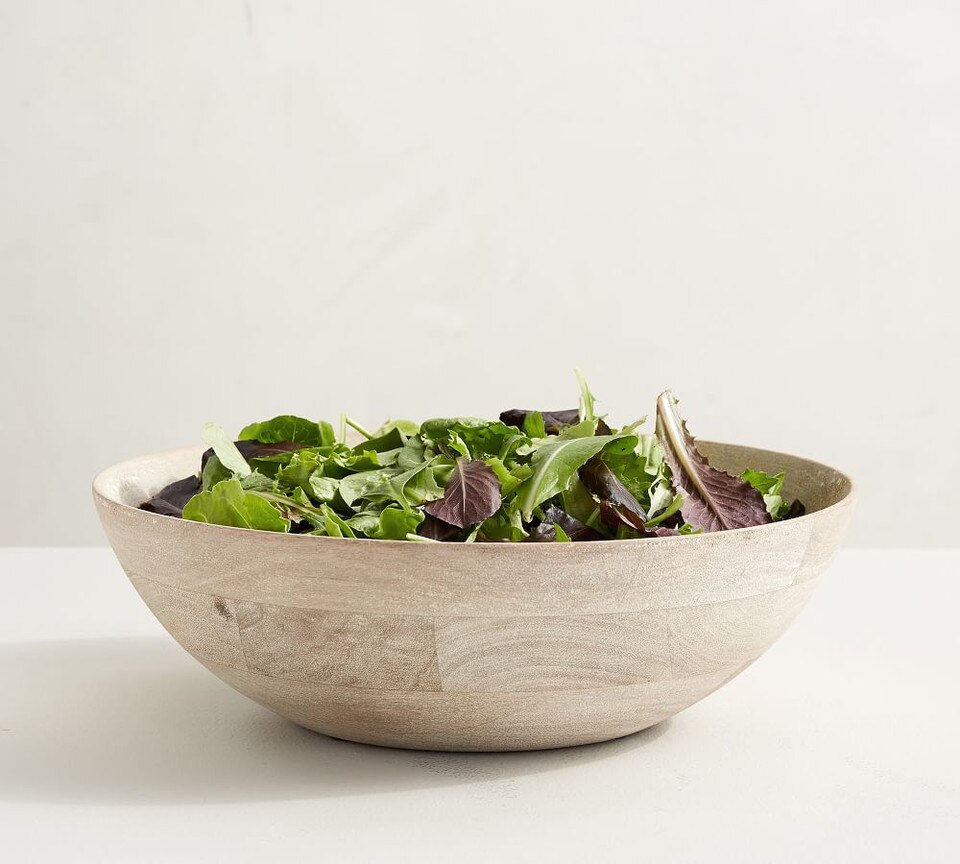 Chateau Handcrafted Acacia Wood Salad Bowls